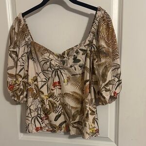 H&M Multicolor Floral Blouse